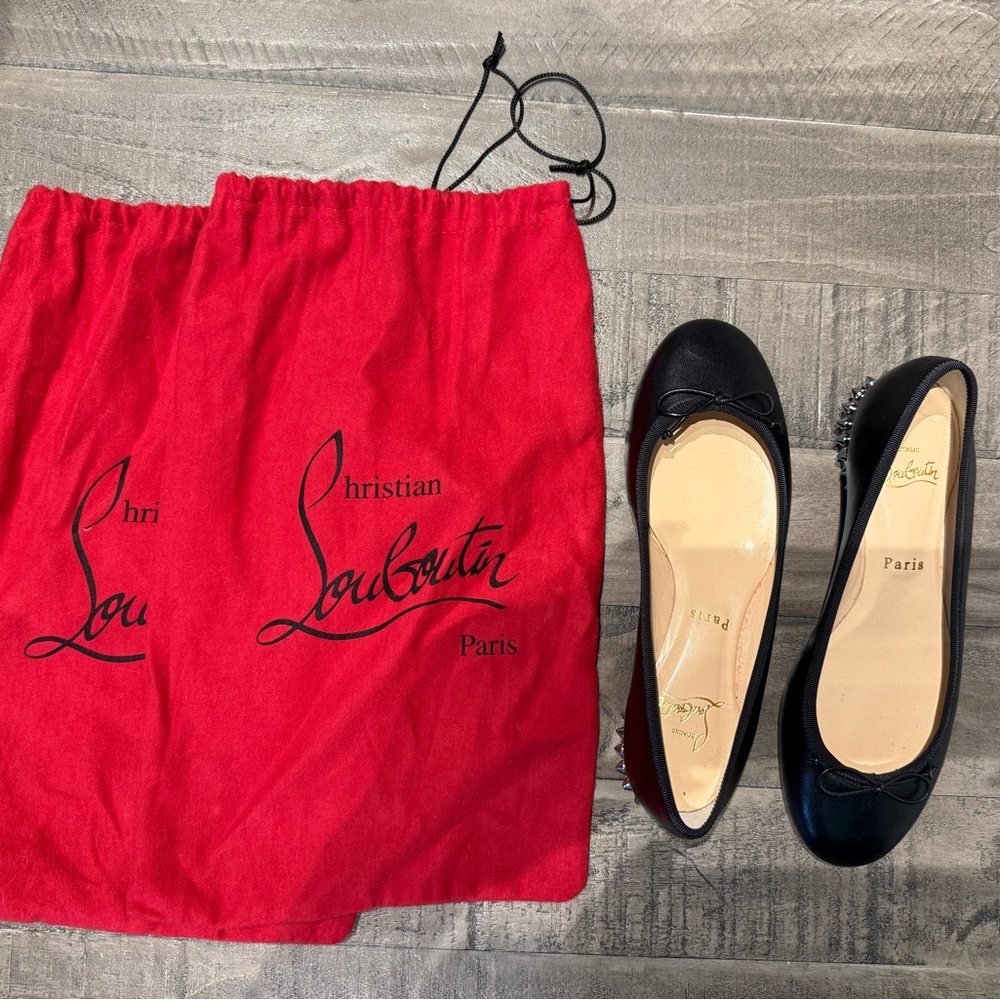 Christian Louboutin Mary Jane flats with spikes